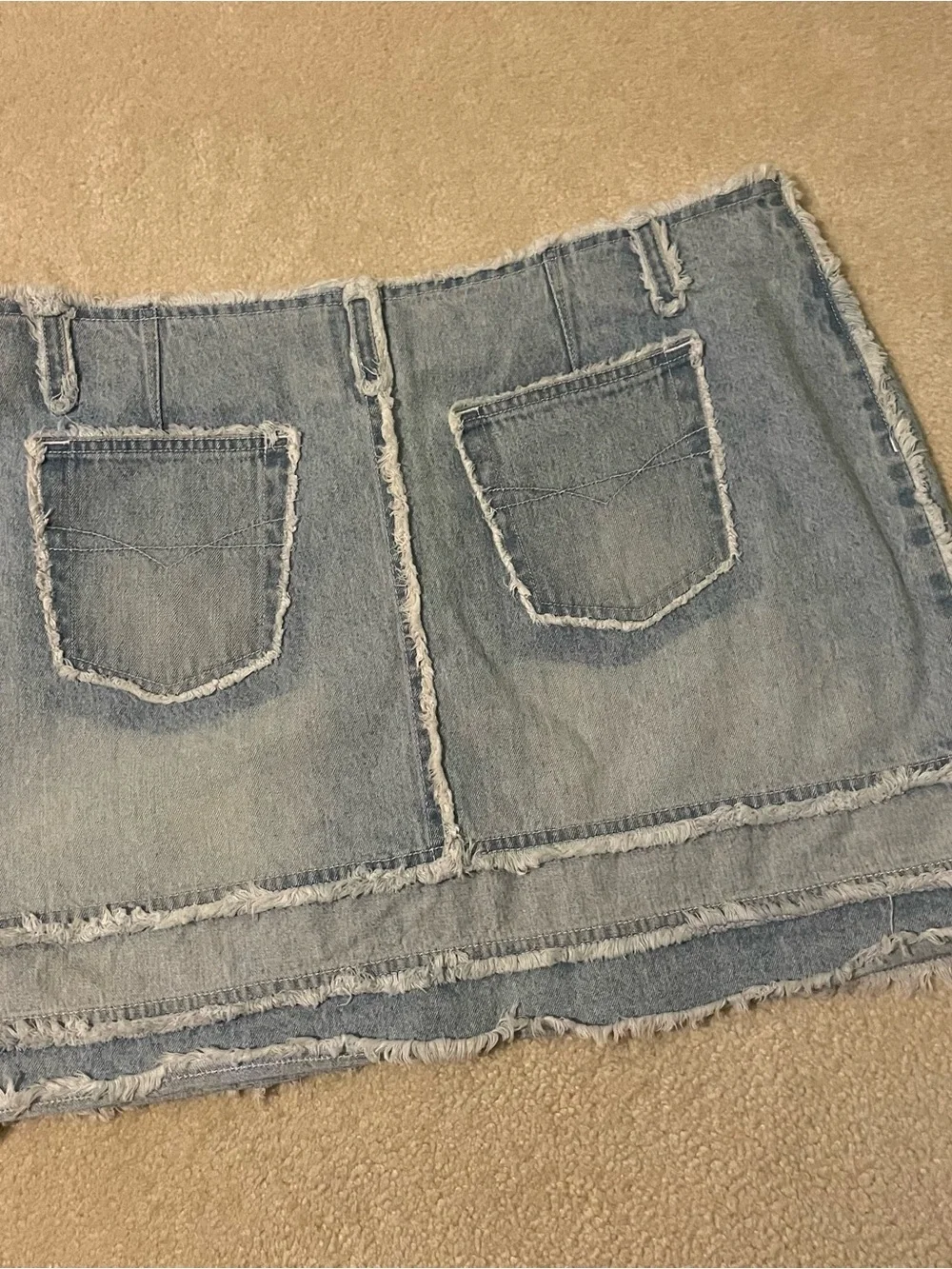 Vintage Route 66 denim mini skirt-size 16 EUC